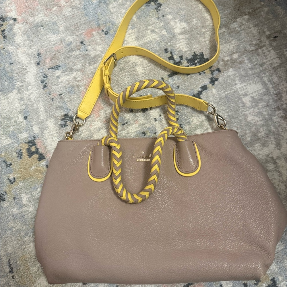 Kate Spade Taupe and Yellow Women's Bag - Picture 2 of 13